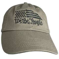 We the people american flag embroidered dad hat